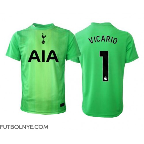 Camiseta Tottenham Hotspur Guglielmo Vicario #1 Portero Primera Equipación 2025-26 manga corta